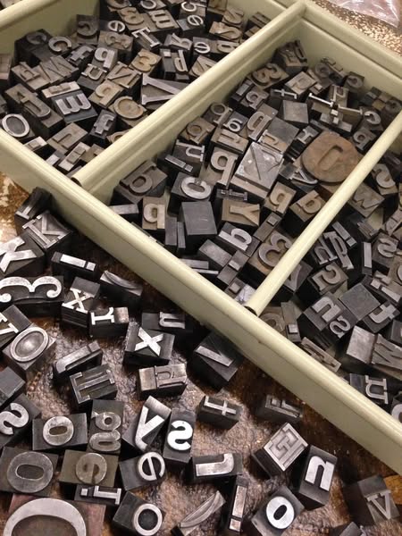 Vintage Letterpress Blocks